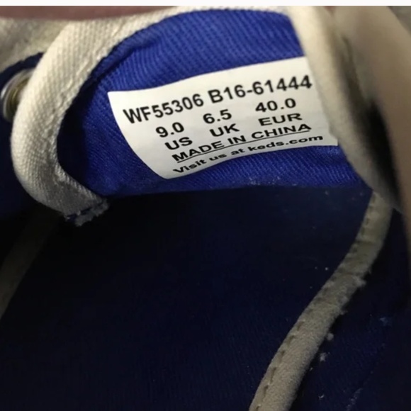 🌟HOST PICK🌟 Kate Spade x KEDS Kick Blue Sequin Striped Sneaker Sz 9 - Picture 8 of 11